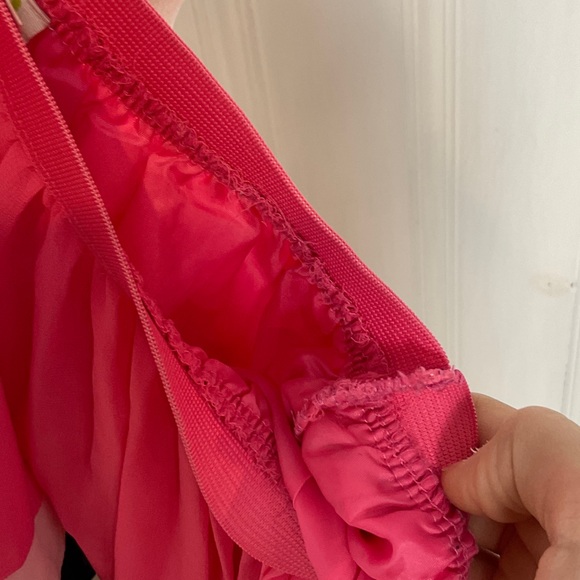 Chic Pink and Navy Women's Skirt - Picture 3 of 3